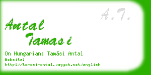 antal tamasi business card